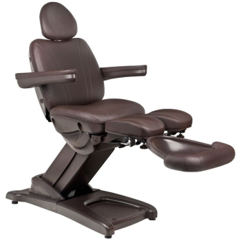 FOTEL KOSMETYCZNY ELEKTR. AZZURRO 872s PEDI-PRO 3 SILN. BRĄZOWY